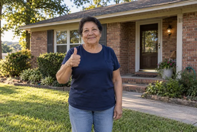 Person giving a thumbs up