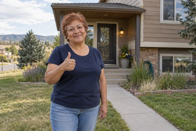 Person giving a thumbs up